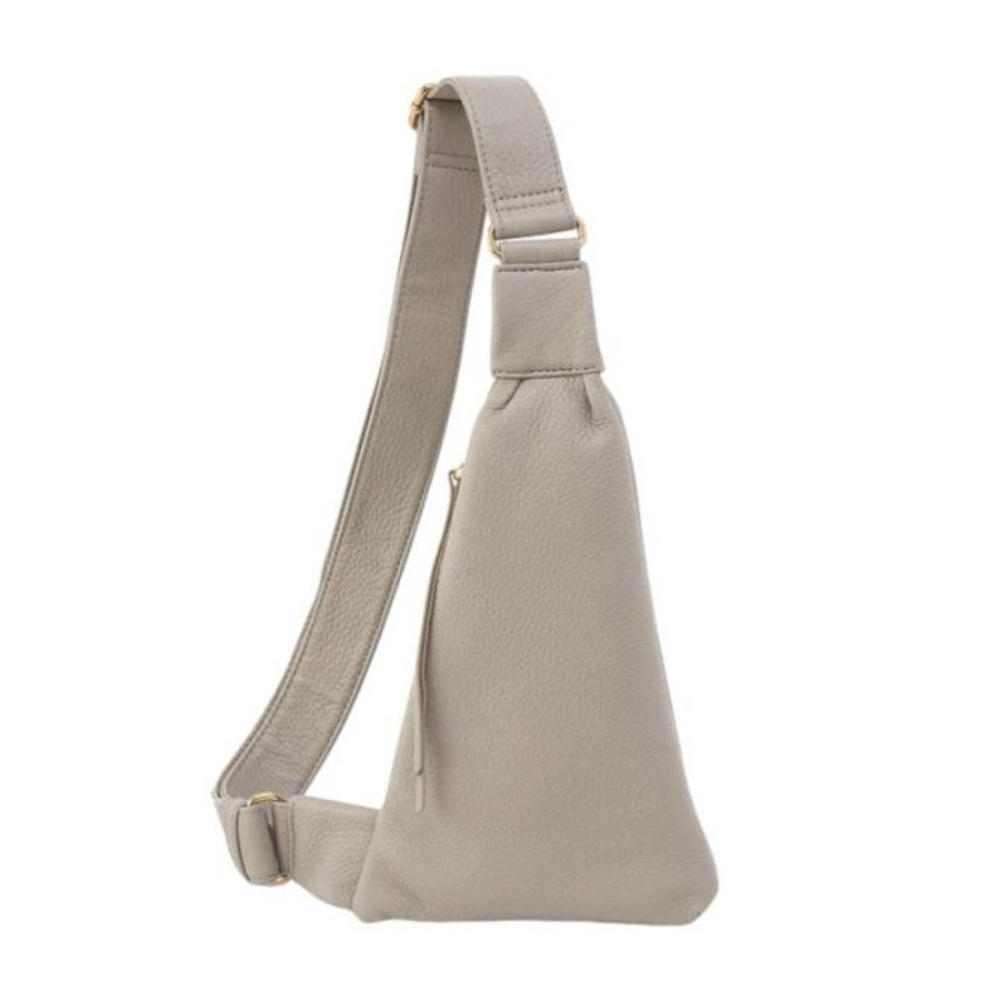 HOBO Cream Leather Sling Bag